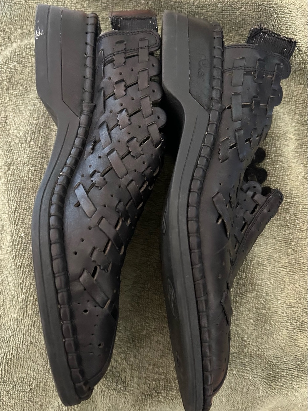 Rieker Women’s Black Woven Slip-On Shoes - Picture 4 of 4